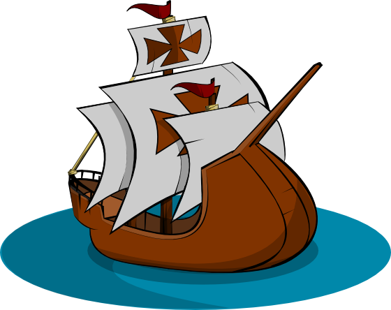 Banner Free Stock Boat Clipart Watercolor - God Is In Your Boat (560x444), Png Download