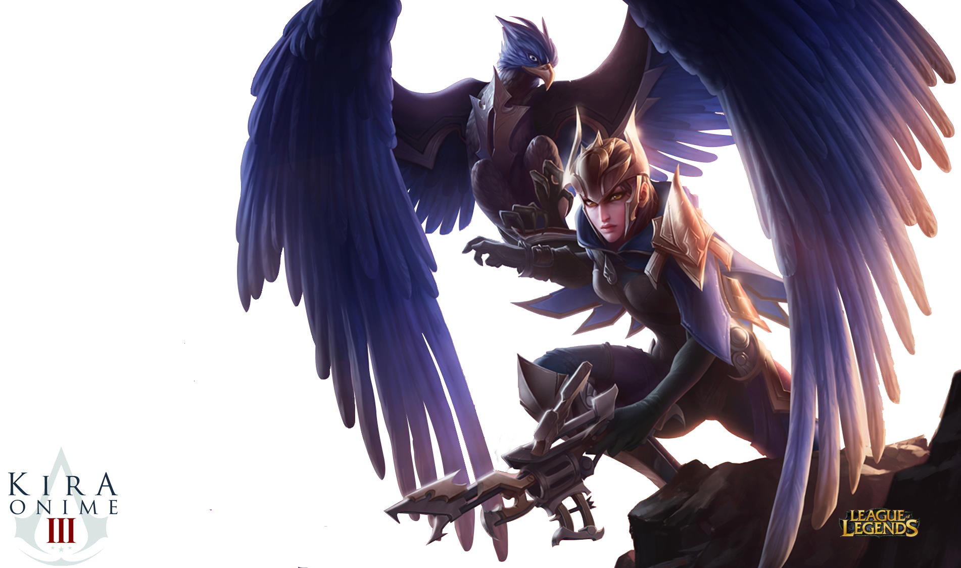 Wallpapers Id - - League Of Legends Quinn Classic Round Metal Gamer Watch-unisex (1902x1124), Png Download