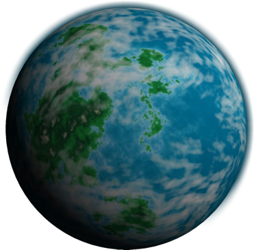 Tropical Planet Of Blue Oceans And Jungled Lands - Green Blue Planets Transparent (400x400), Png Download