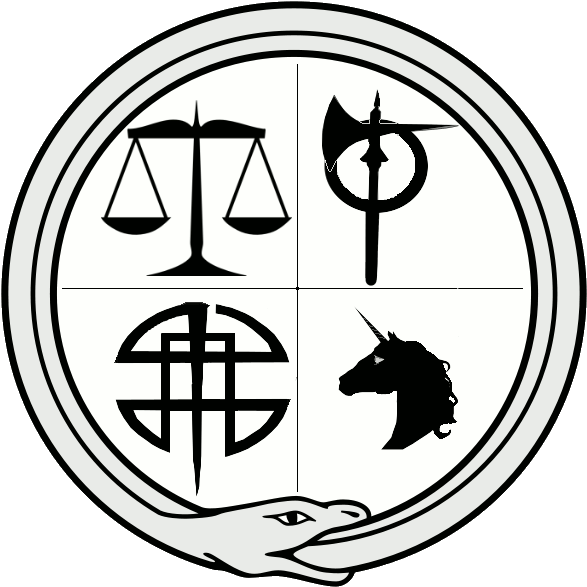 Order Of Balance Symbol - Emblem (600x599), Png Download