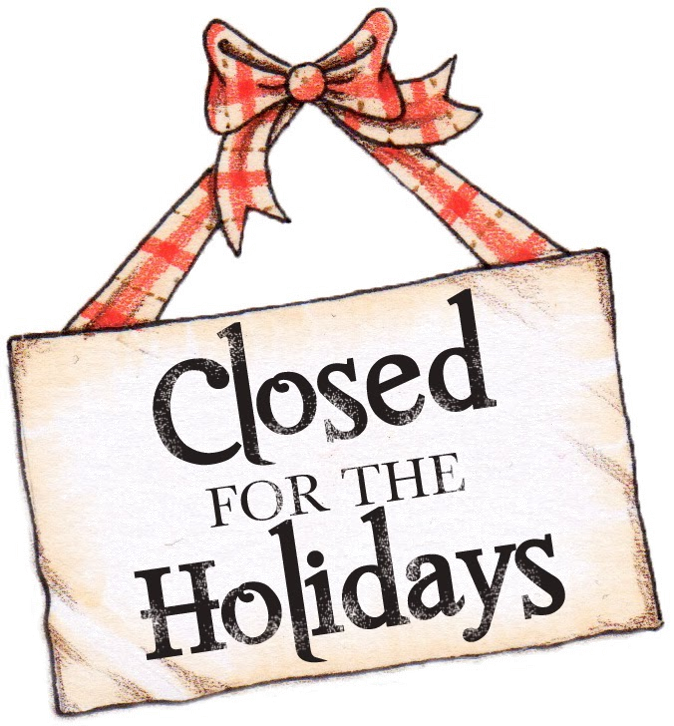 Closed For The Holidays (674x726), Png Download
