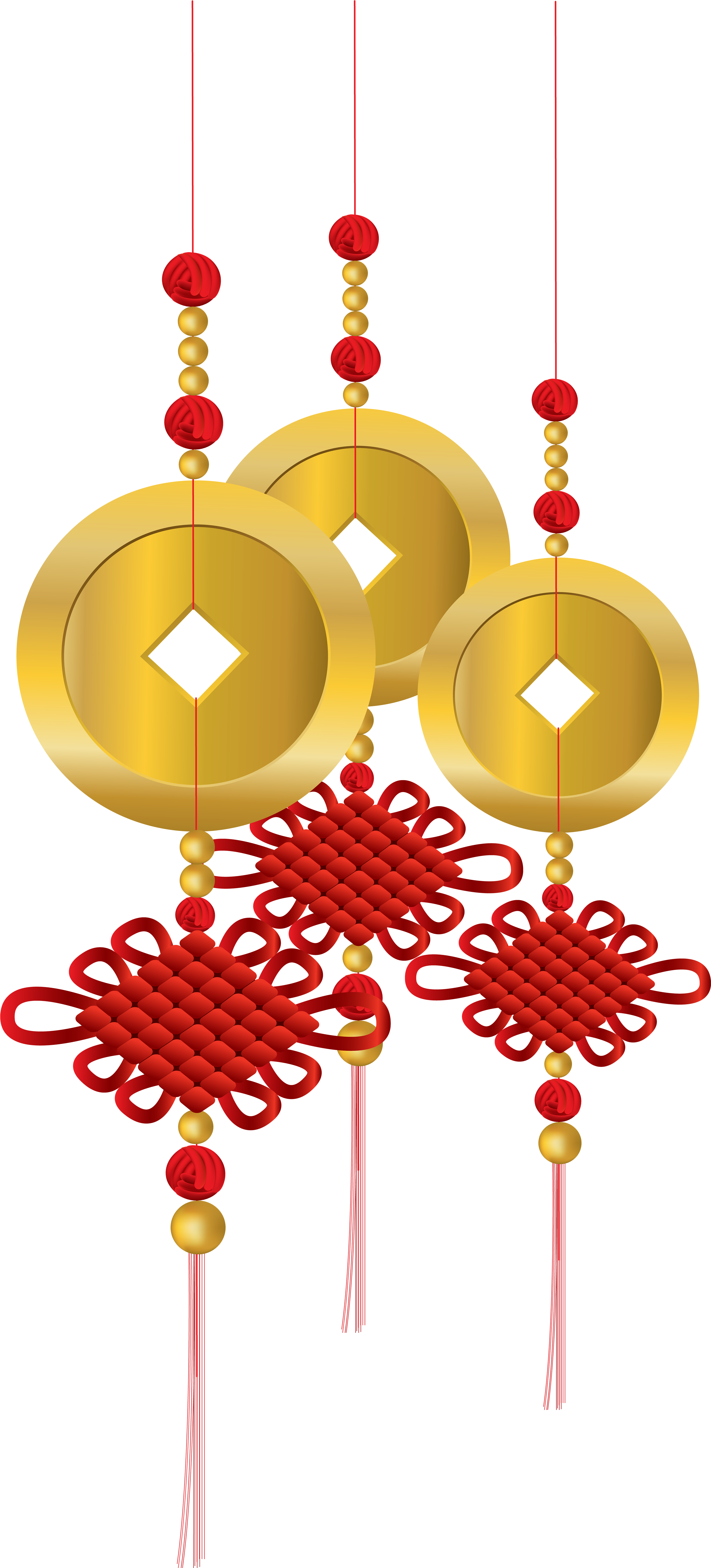 Chinese Knot Decoration Png Clip Art Best - Chinese Decoration Clip Art (3663x8000), Png Download
