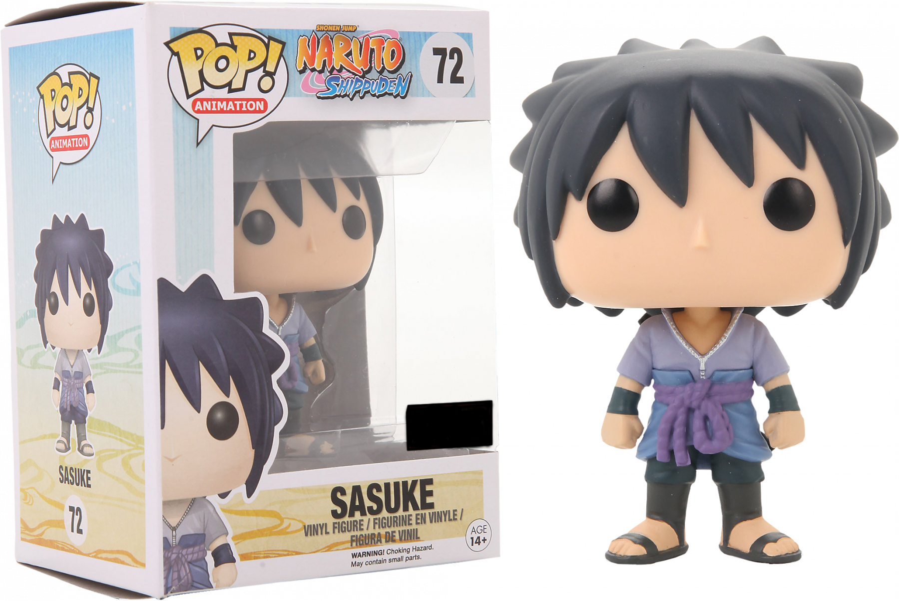 Naruto - Sasuke Pop Figure (1800x1205), Png Download