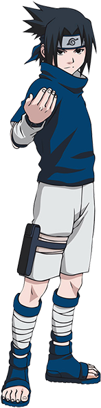 Animasi Sasuke - Naruto Uchiha Sasuke Chunin Exam Cosplay Costume (360x600), Png Download