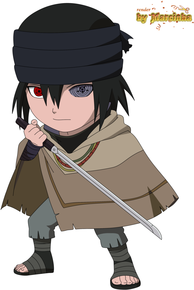 Chibi Sasuke The Last By Marcinha20 - Sasuke Chibi (755x1057), Png Download