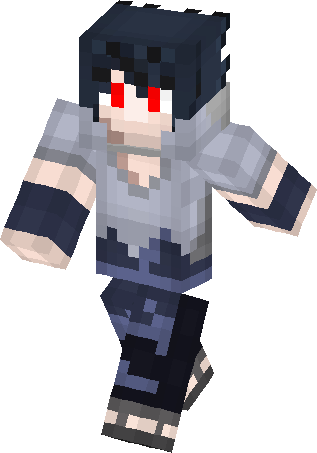 Bad Sasuke Skin - Sasuke Skin Minecraft (317x453), Png Download