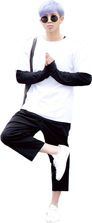 “transparent Namjoon Because Why Not ” - Kim Namjoon Png (417x750), Png Download