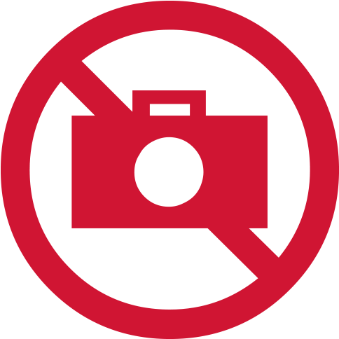 Why Is Flash Photography Not Allowed - Road Signs (500x500), Png Download