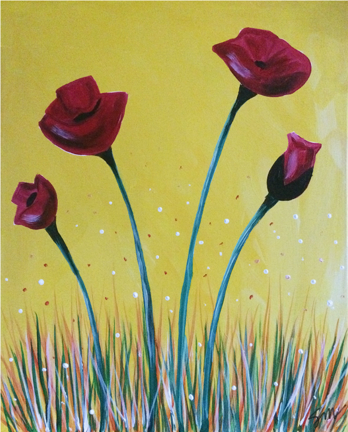 “four Roses” - Tulip (1080x864), Png Download