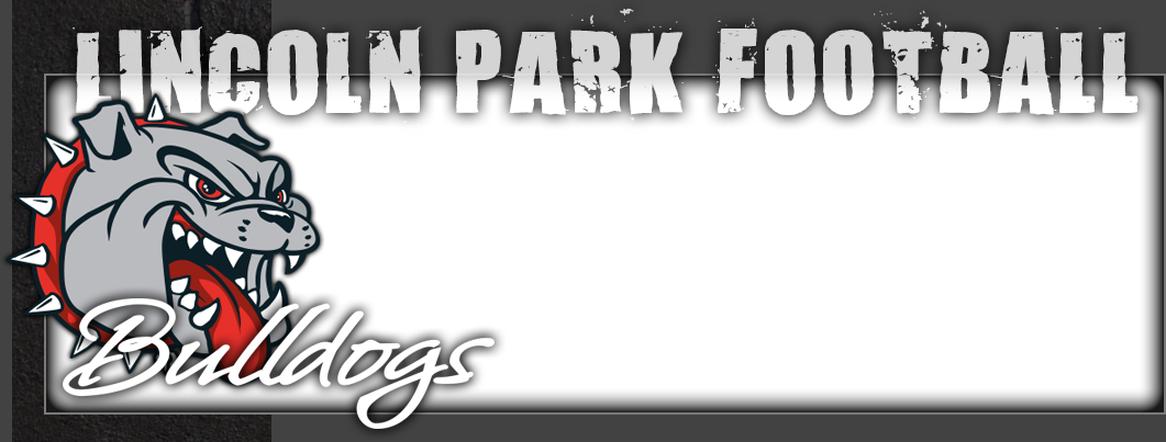 Lincoln Park Football - Lincoln Park Football Bulldogs Logo (1061x403), Png Download