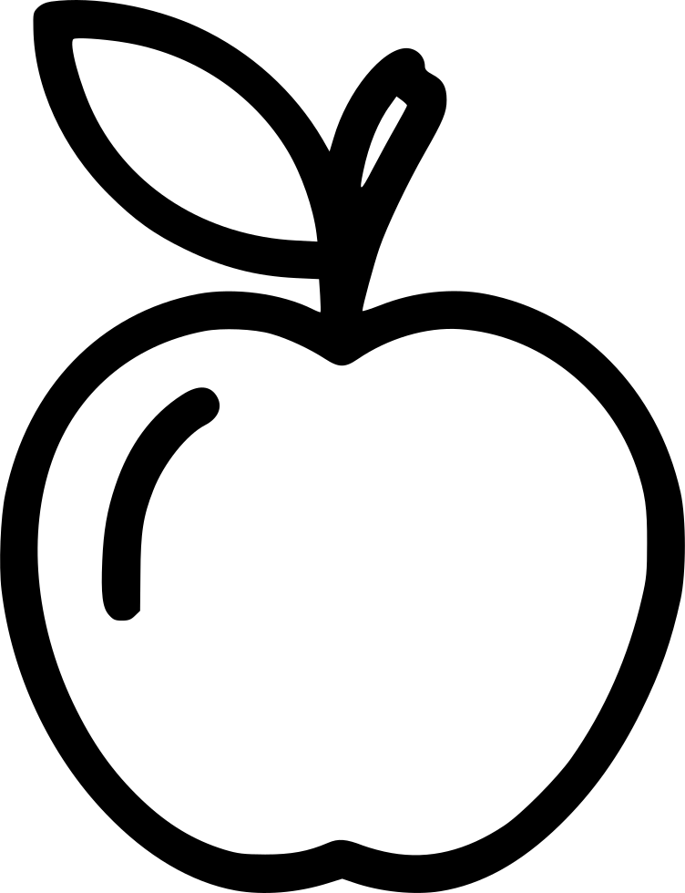 Apple Fruit - - Free Apple Image Drawing (752x980), Png Download