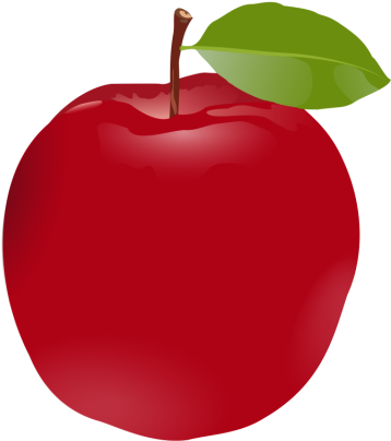 Fruit Drawing Clipart Apple, Fruit Logo, Set Clipart, - Apple (640x640), Png Download