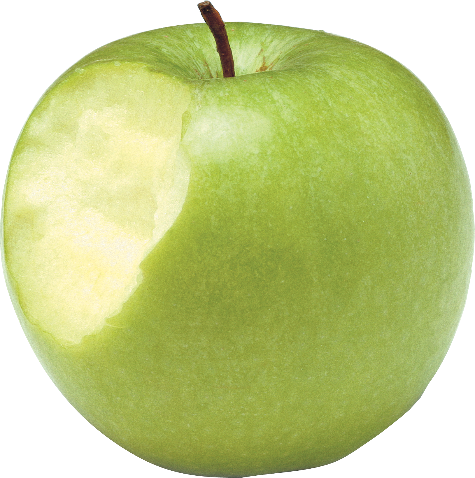 Bitten Green Apple Png - Bitten Apple Png (1629x1640), Png Download