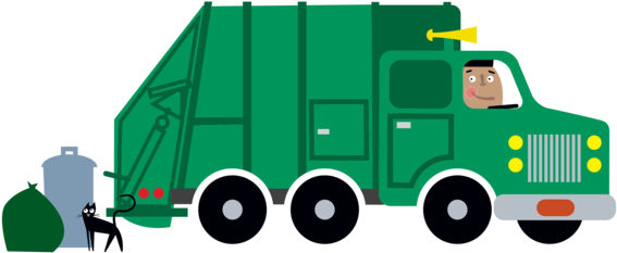 Sanitation Truck - Tattly Temporary Tattoos, Traffic (700x700), Png Download