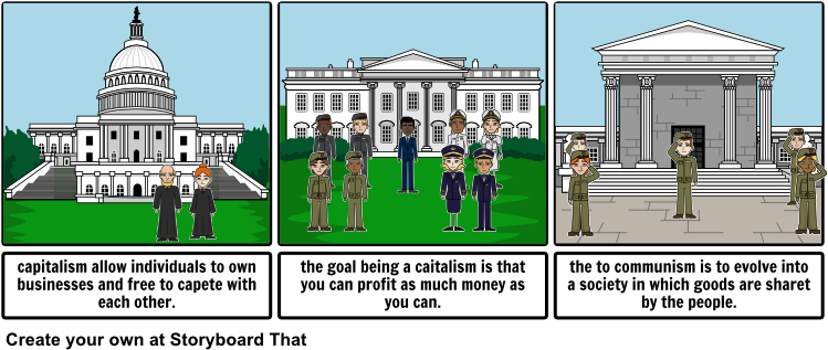 Griffen Capitalism Vs Communism - Cartoon (757x330), Png Download