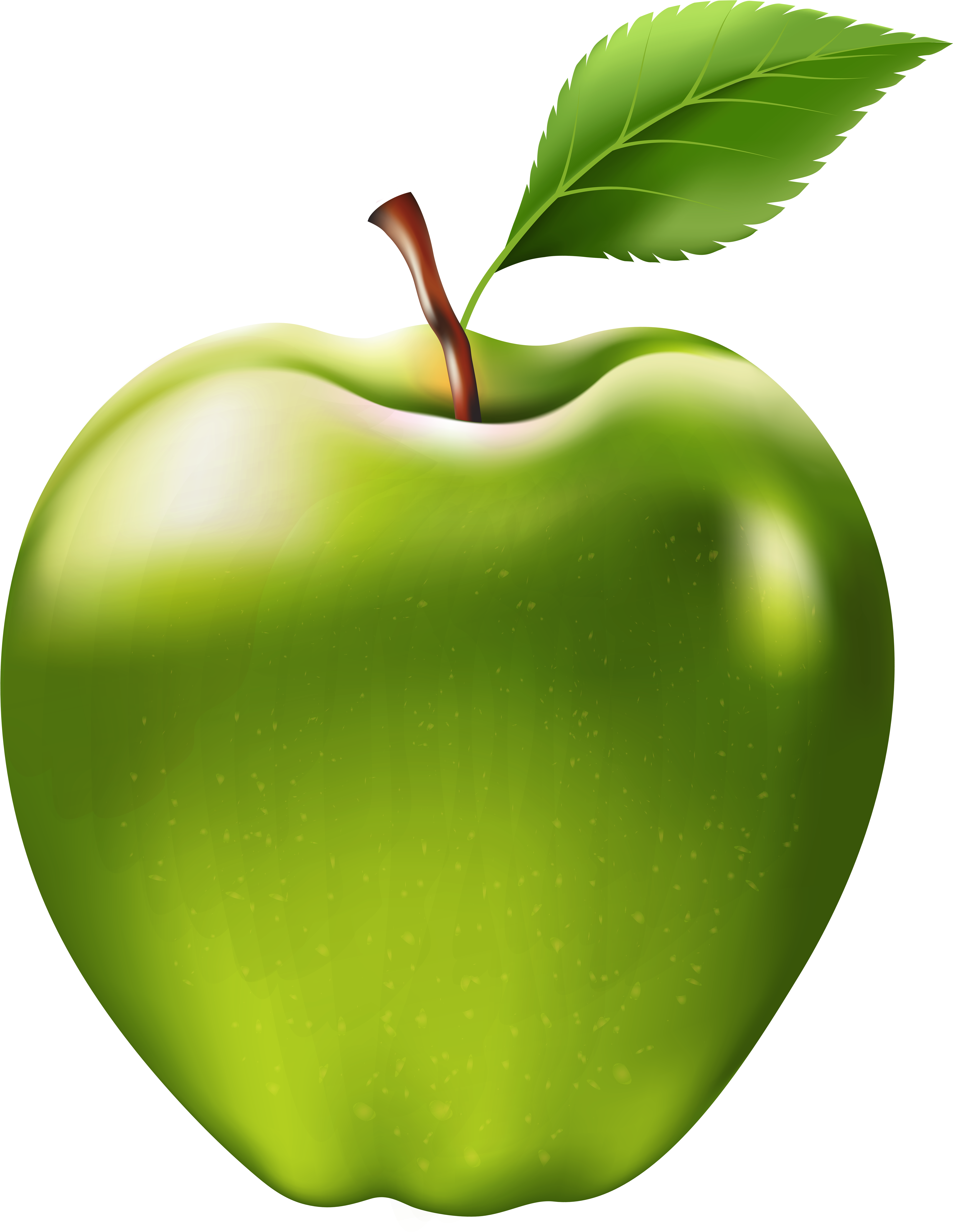 Green Apple Transparent Png Clip Art Image - Apple Transparent Clipart (471x600), Png Download