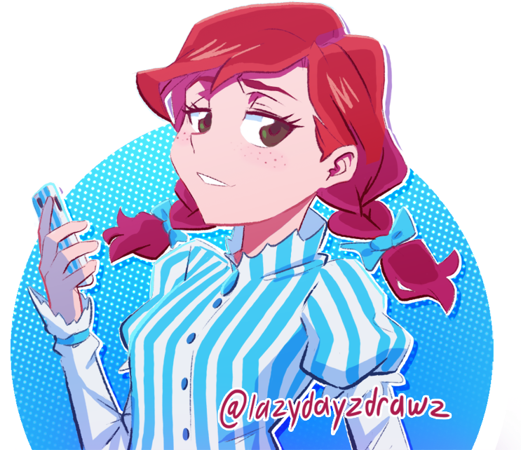 Image Royalty Free Download Wendys Fast Food Tumblr - Wendy's Fast Food Anime (500x463), Png Download