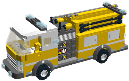 Color Variations - Us Fire Truck Lego (440x320), Png Download