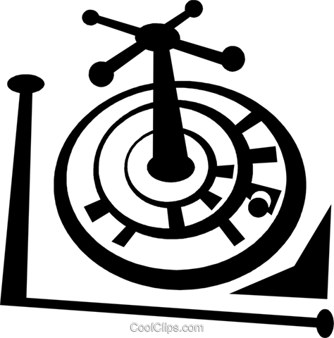 Roulette Wheel Clipart Printable - Gambling (474x480), Png Download