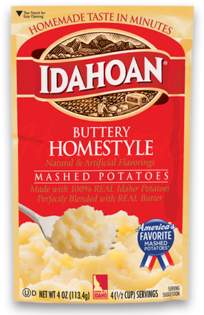 Idahoan Southwest Mashed Potatoes - 4 Oz (291x451), Png Download