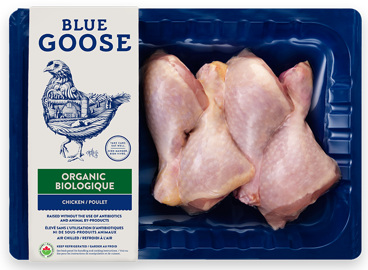 Organic Chicken Drumsticks - Blue Goose (750x550), Png Download