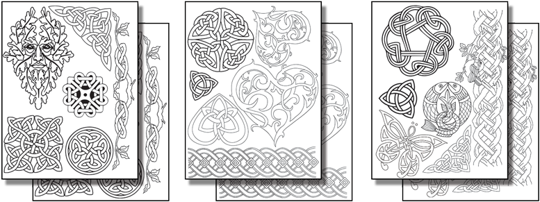 Stick 'n Burn Celtic Designs Pack - Design (800x313), Png Download