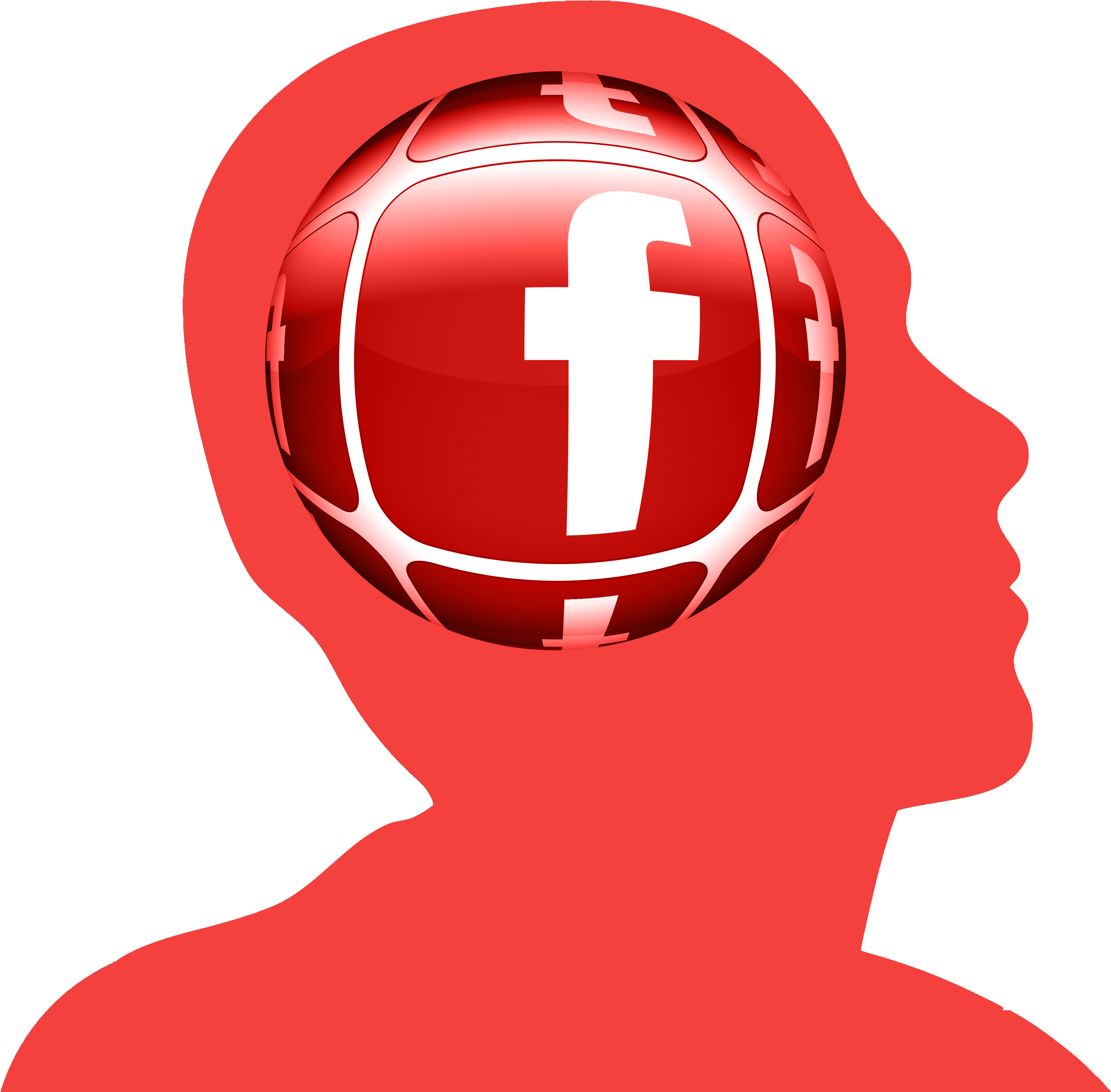 Head Circle Facebook Networks 1250004 - Cross (3761x3695), Png Download