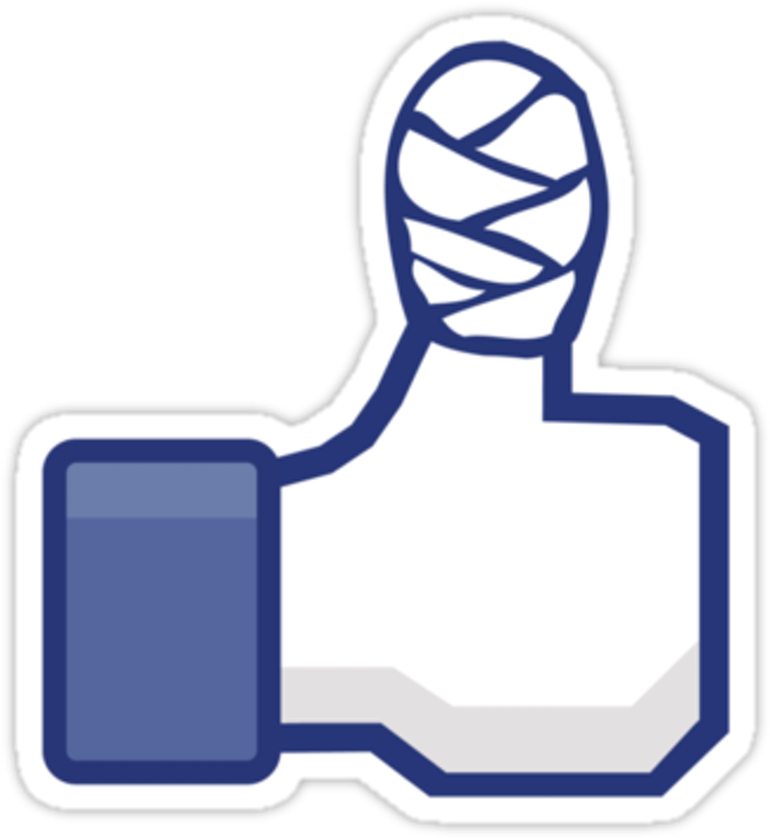 Funniest Tweets About Facebook Shutdown - Funny Facebook Thumb (800x768), Png Download