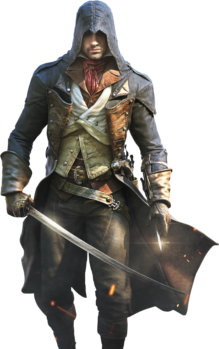 Svg Transparent Download Assassin S Unity Render By - Assassin's Creed Unity Png (900x1400), Png Download