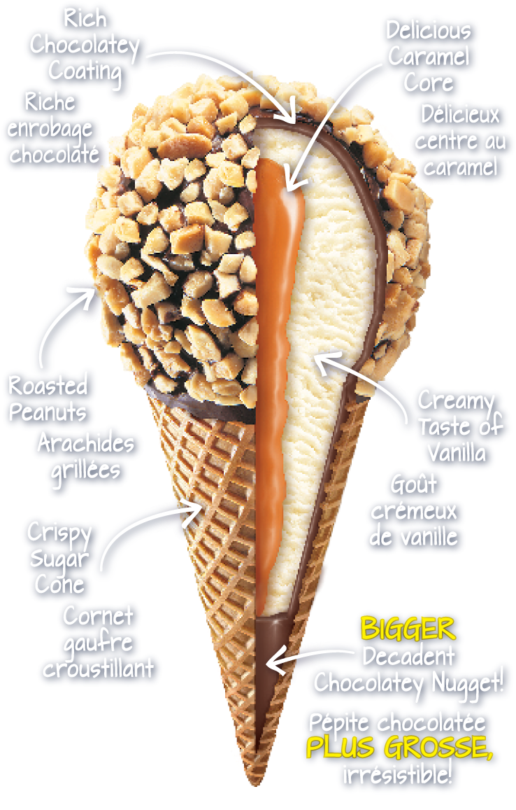 Nestlé Drumstick - Drumstick Ice Cream Caramel (743x1171), Png Download