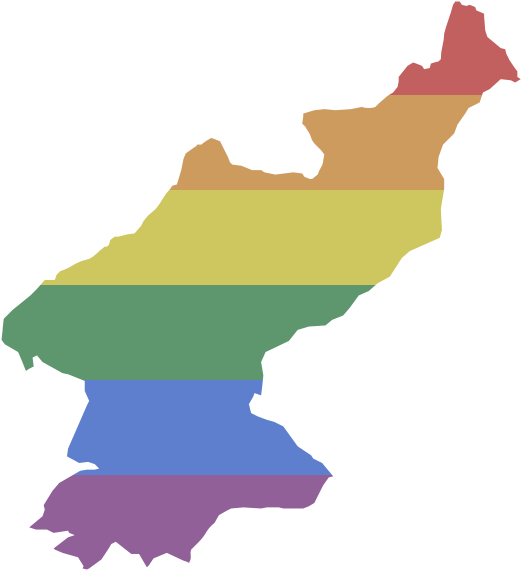 Lgbt North Korea - Gay North Korean Flag (600x600), Png Download