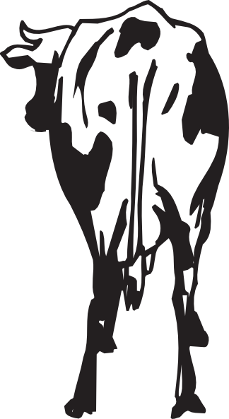 Back Of Cow Clipart (324x593), Png Download