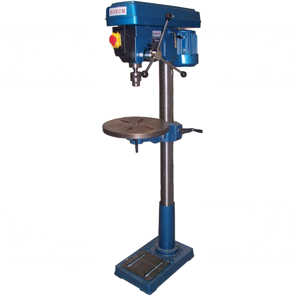 Borum Pedestal Drill Press 1 Hp 16 Speed Ch18f - Pedestal Drill Png (600x600), Png Download