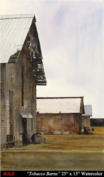 Dean Mitchell Studio - Watercolor Painting (625x675), Png Download