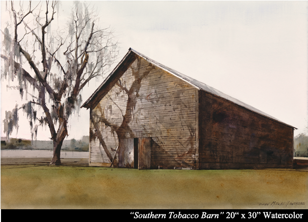 Dean Mitchell Studio - Tobacco Barn (625x675), Png Download