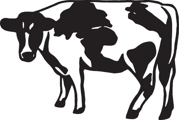 Holstein Cow Decal (600x404), Png Download