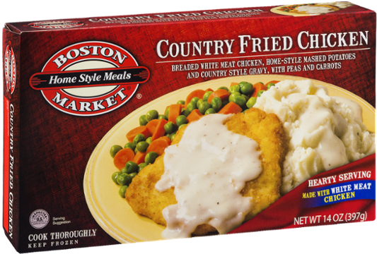 Boston Market Country Fried Chicken With Mashed Potatoes, (600x600), Png Download