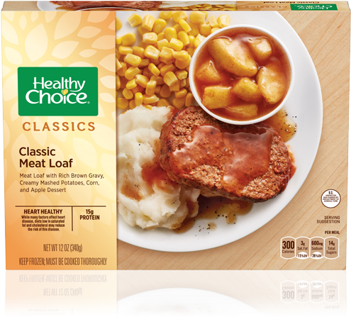 Classic Meat Loaf - Healthy Choice Dinners (500x500), Png Download