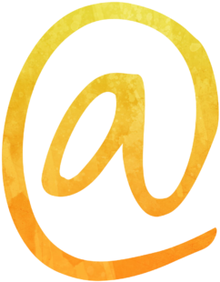 Gold Watercolor At Sign - Parallel (380x350), Png Download