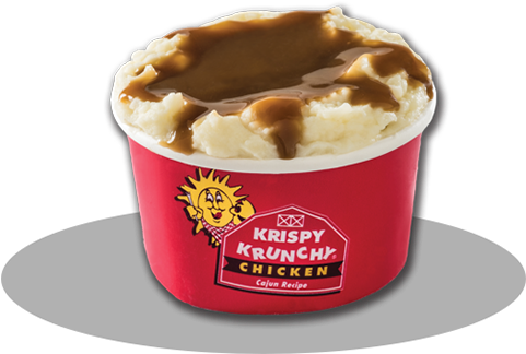 Mashed Potatoes & Gravy - Krispy Krunchy Chicken (500x400), Png Download