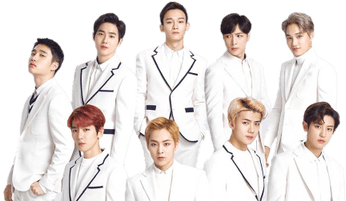 Exo Full Group Photo - Exo (400x400), Png Download