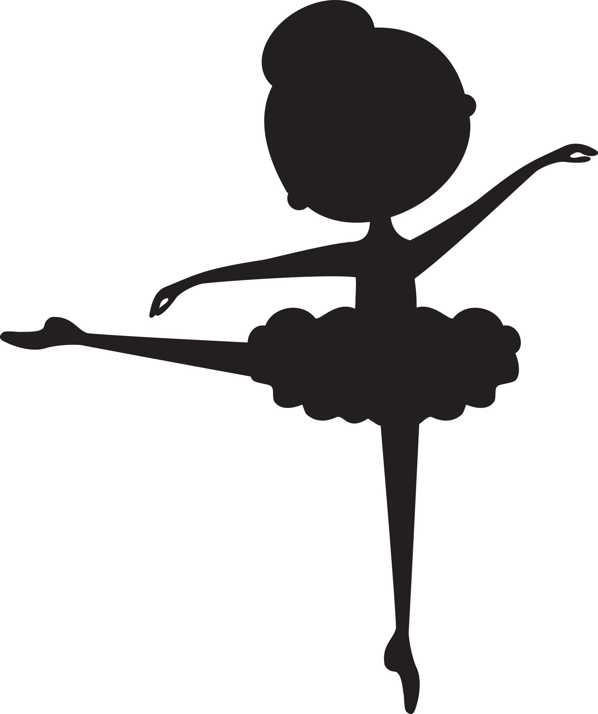 Child Silhouette At Getdrawings Com Free For - Moldes De Bailarinas De Ballet (1969x2351), Png Download