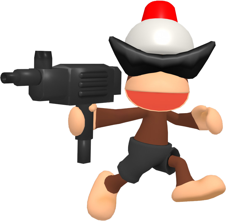 Black Pipo Flip - Ape Escape (772x740), Png Download