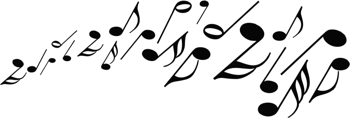 Download - Music Notes (1217x410), Png Download
