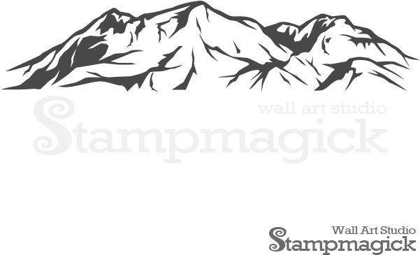 Mountain Range Wall Decal - Mapa De La Isla Del Tesoro (600x600), Png Download