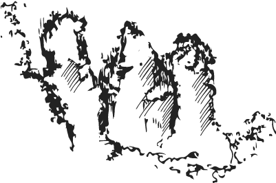 Echo Point Village - Draw The Three Sisters Blue Mountains (400x300), Png Download