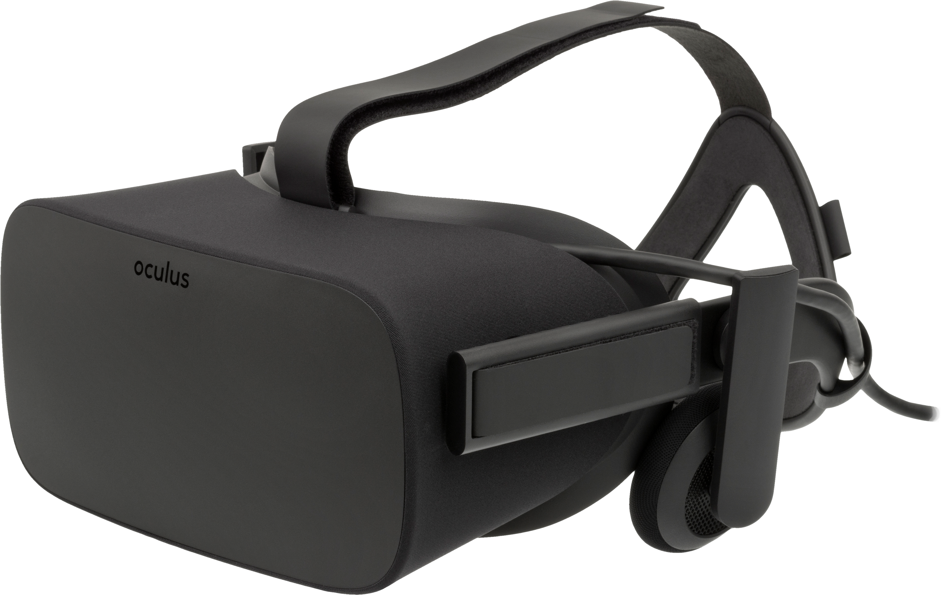 Oculus Rift Cv1 Headset Front With Transparent Background - 360 Video Viewer (3846x2428), Png Download