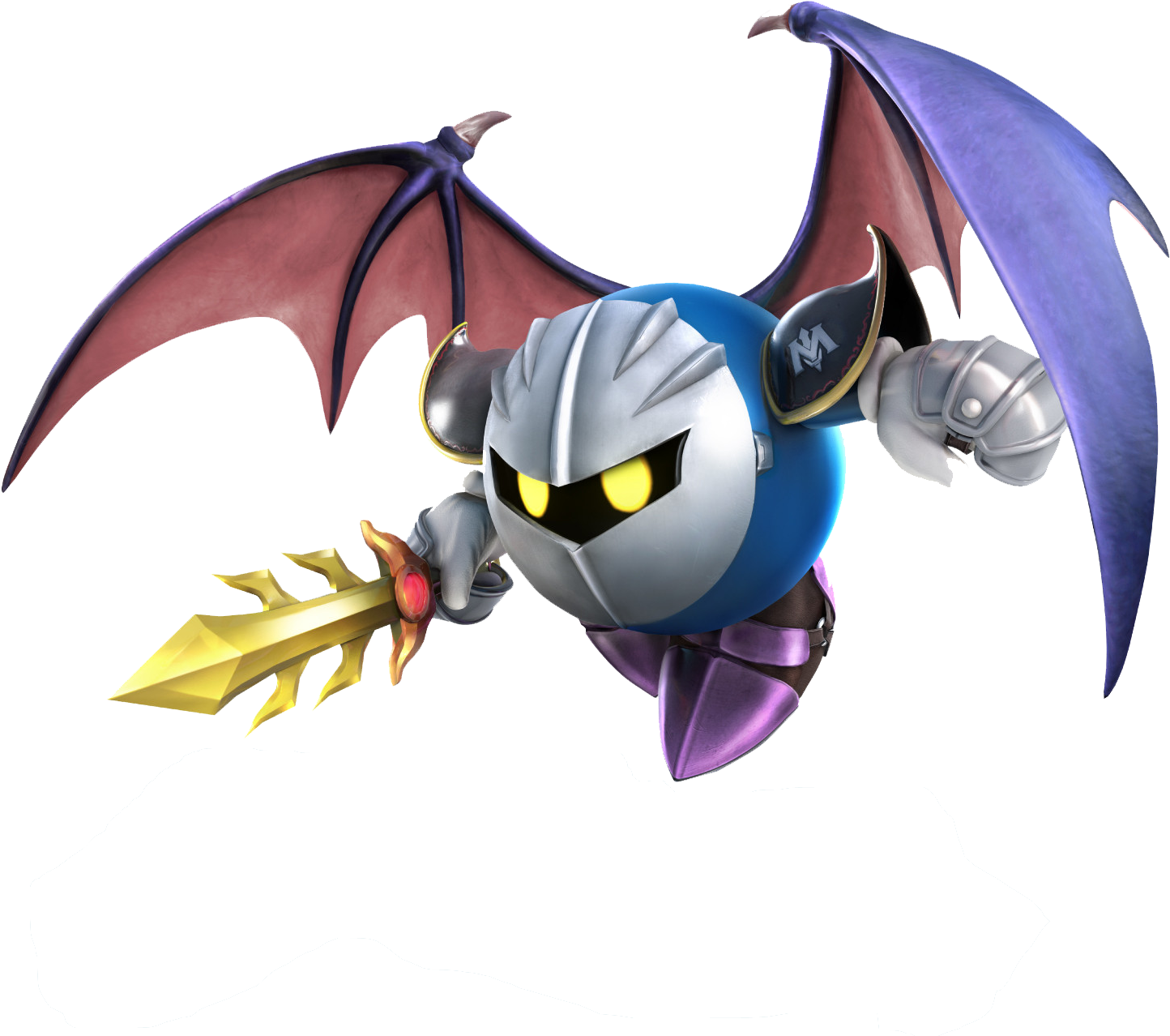 Meta Knight Ssb4 - Super Smash Bros Wii U Meta Knight (1500x1500), Png Download