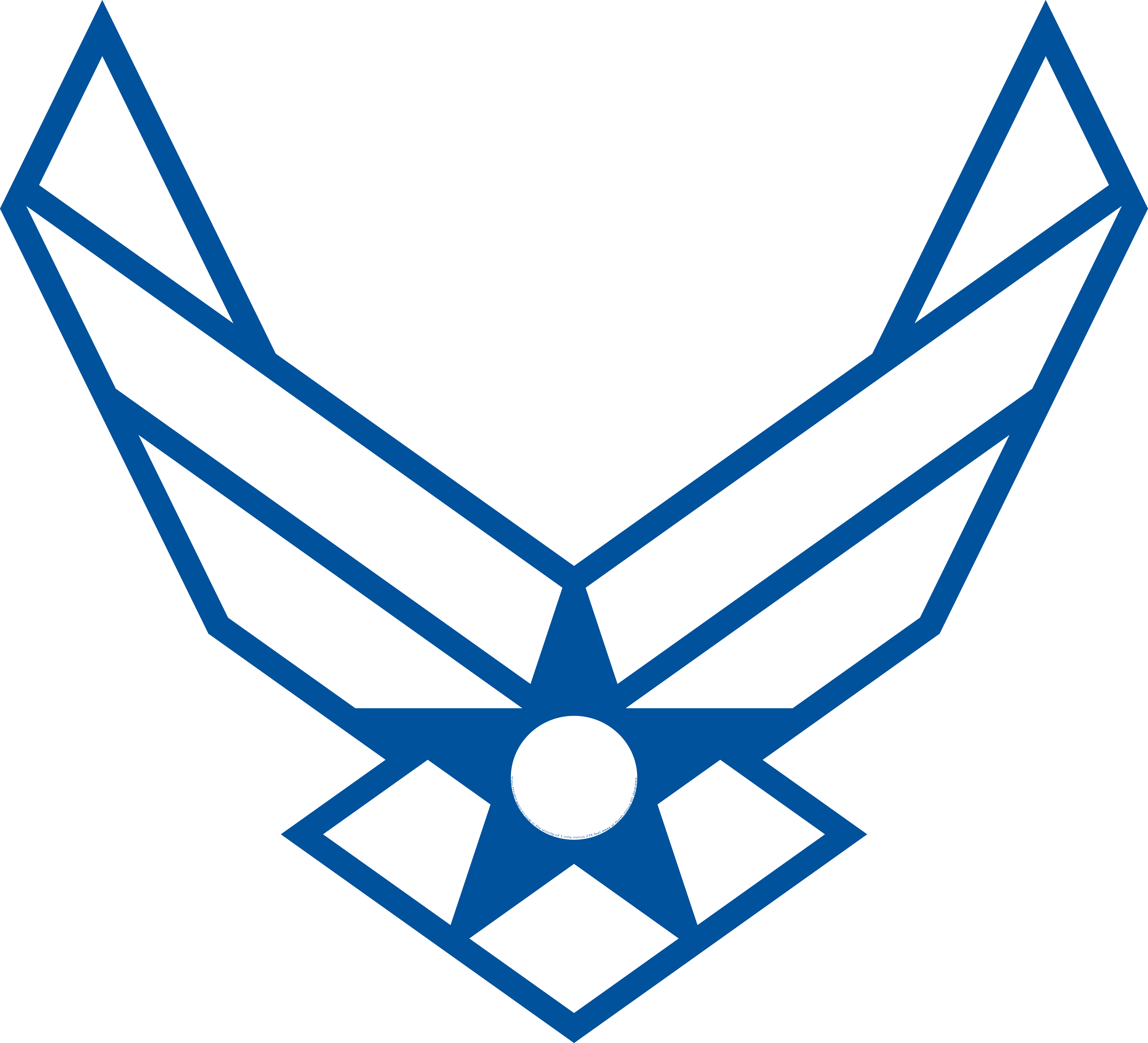 Us Air Force Logo Png - Air Force Logo Outline (7200x6542), Png Download