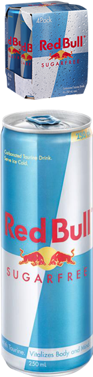 Red Bull - Red Bull Sugar Free 250ml (313x560), Png Download